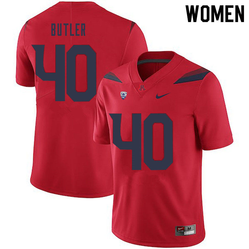 Women #40 Jashon Butler Arizona Wildcats College Football Jerseys Sale-Red - Click Image to Close